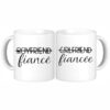 Couples Coffee Mug Set - Fiance and Fiancee