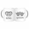 King and Queen Couples Royalty Mug Set