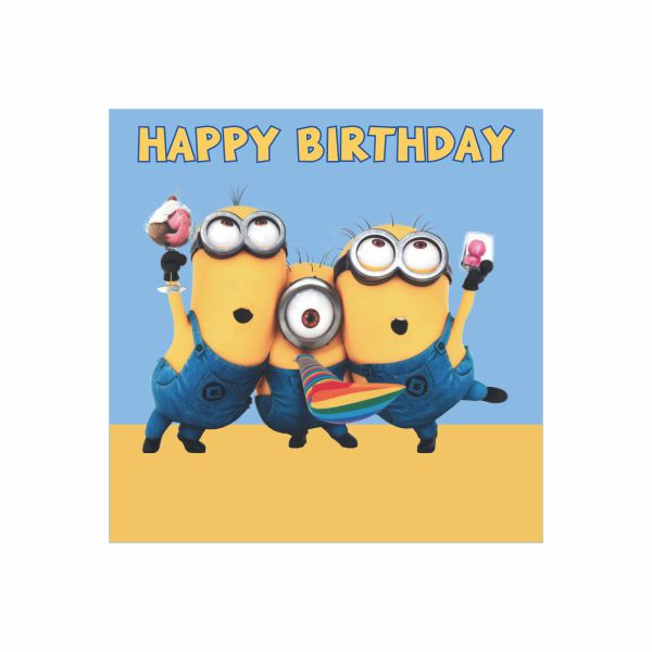 Minion Theme Birthday Stickers - Pack of 25 - 10 cm