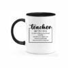 Teacher Definition Thank You Coffee Mug - Perfect Gift for Educators